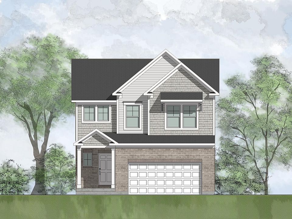 brick, shakes and siding house