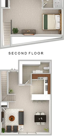 One-Bedroom One-Bathroom Loft One-Bedroom One-Bathroom Loft