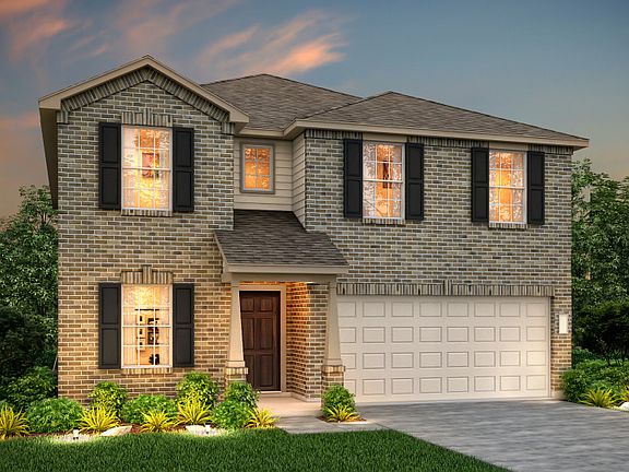 The Kisko, a two-story home with 2-car garage, shown with Home Exterior N