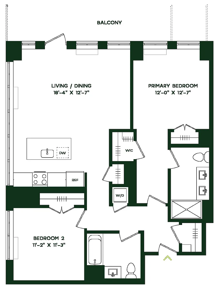Floor plan B12W