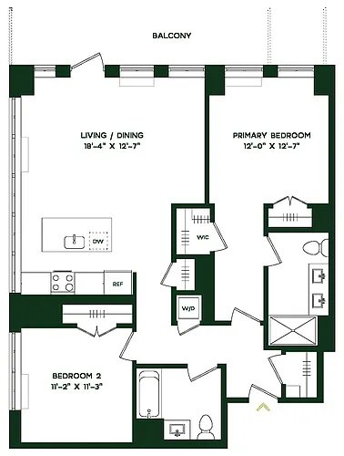 Floor plan B12W