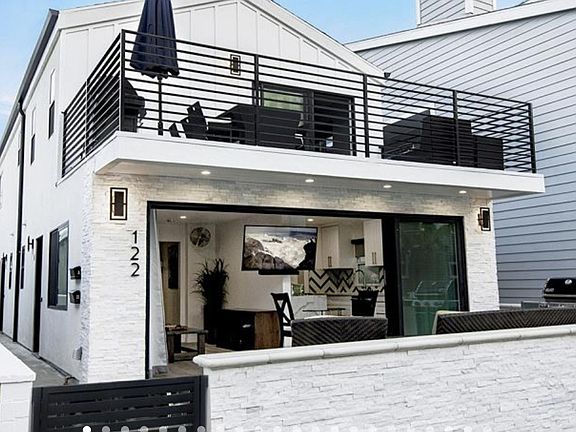 Patio of downstairs unit