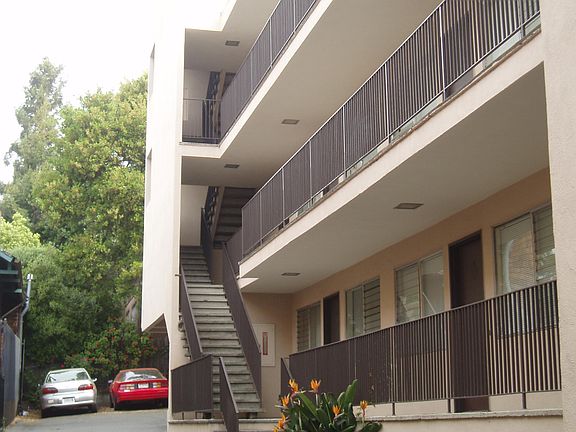 Building side, driveway to off street parking