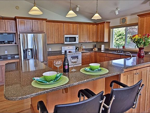 Upstairs gourmet kitchen