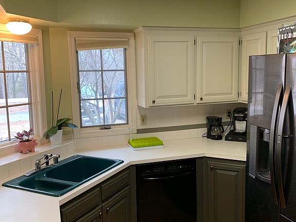 Freshly painted cabinets 