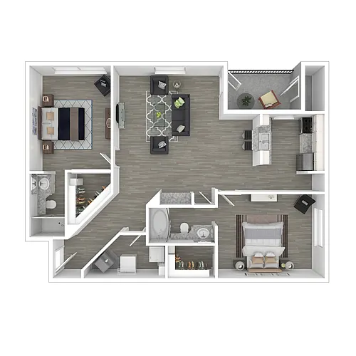 Floor plan Evergreen - Renovated
