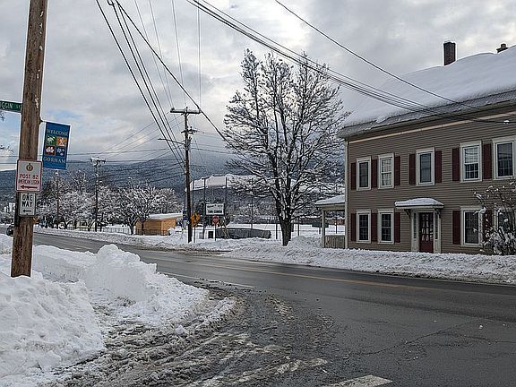 View of the town park