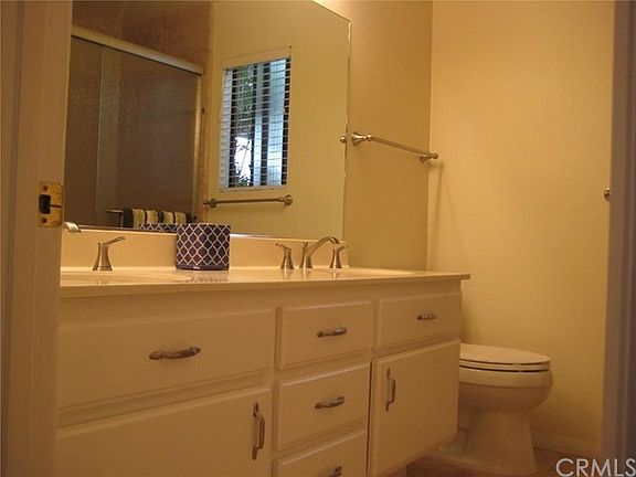 Spacious master bath with double sinks.