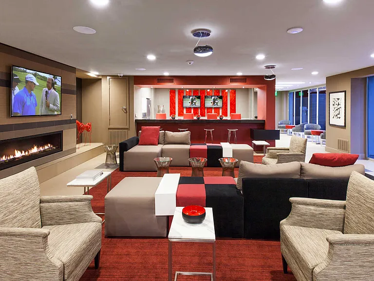 Lounge with Fireplace