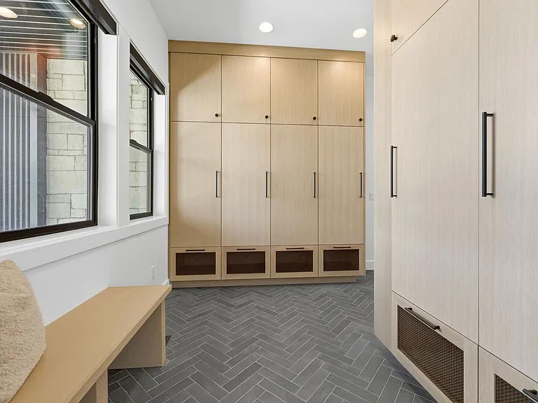 Custom lockers. Mud room