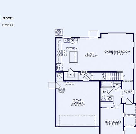 Plan 1 Floor Plan, Quick Move-In Home, Floor 1