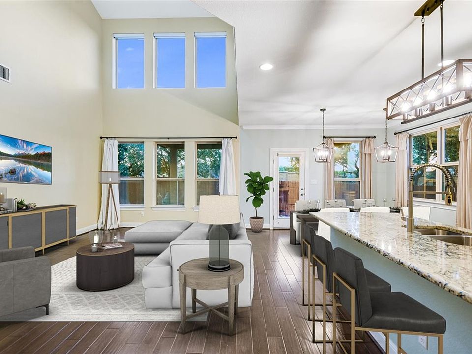 Virtually stage living area.