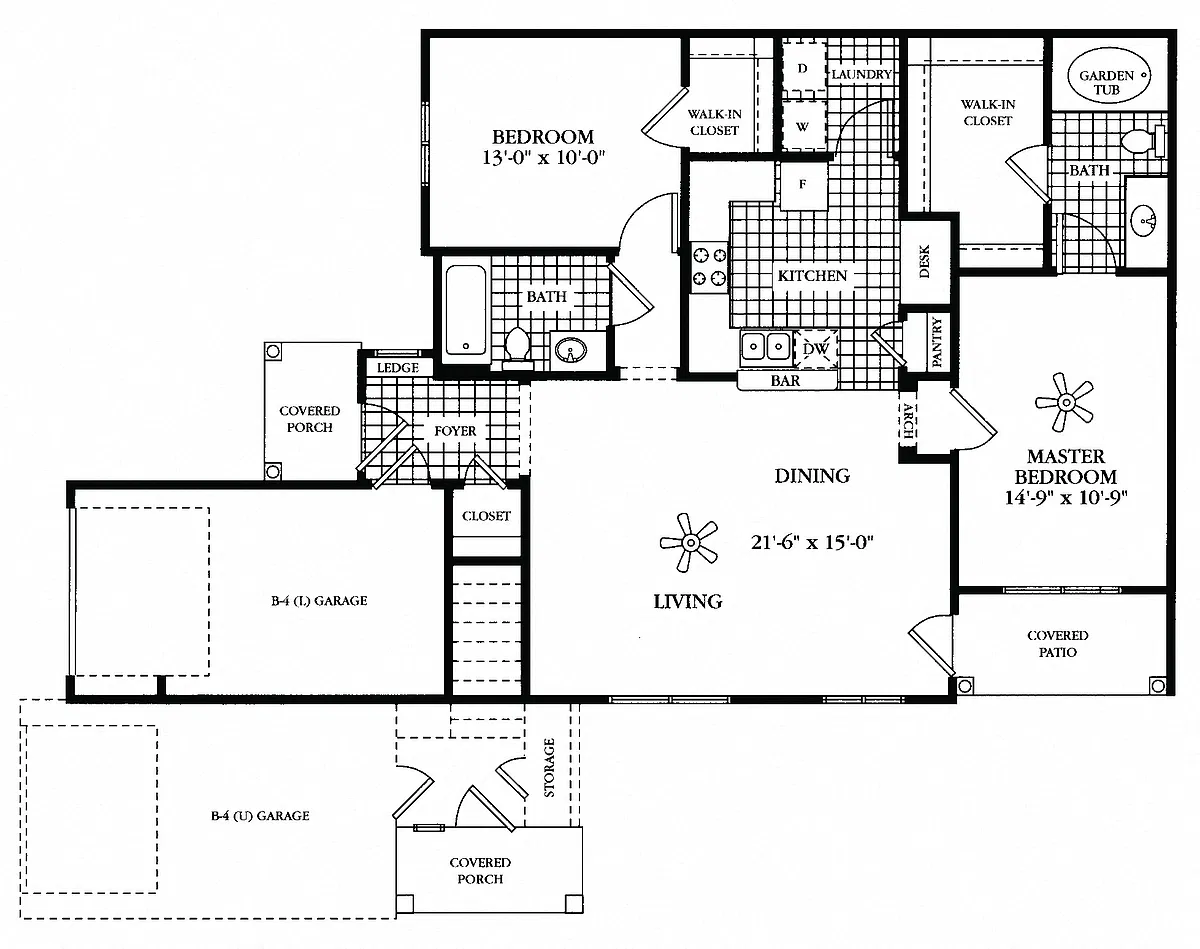 Floor plan B2B - Teton (Upper)