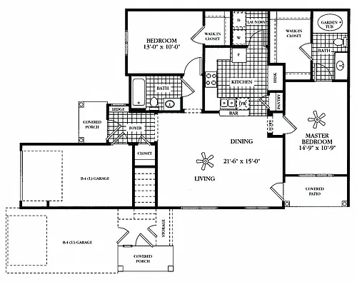 Floor plan B2B - Teton (Upper)
