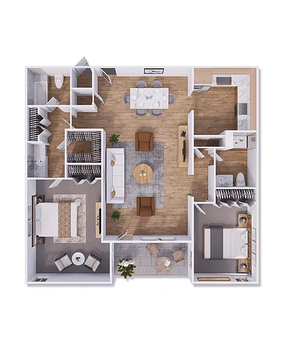 Floor plan South A9 Den