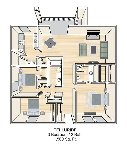 Floor plan Telluride E- Rehab