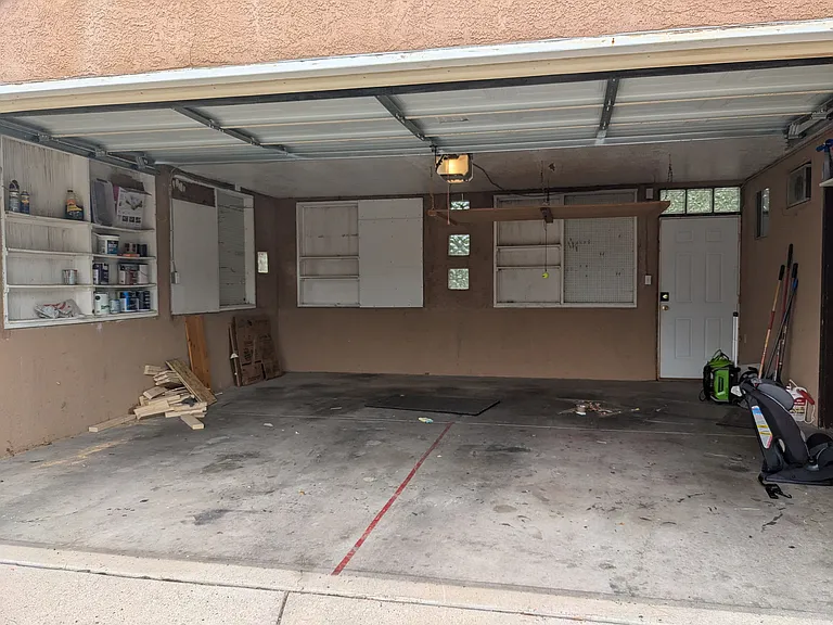 Large Garage with additional storage space