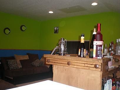 Bar and entertainment area in the Loft