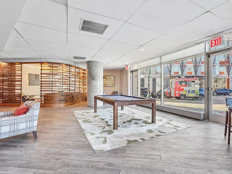 Resident lounge with pool table