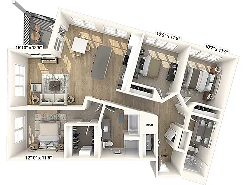 Floor plan C2a