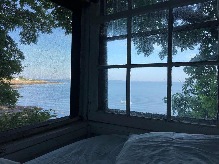 Morning view from bed in porch!