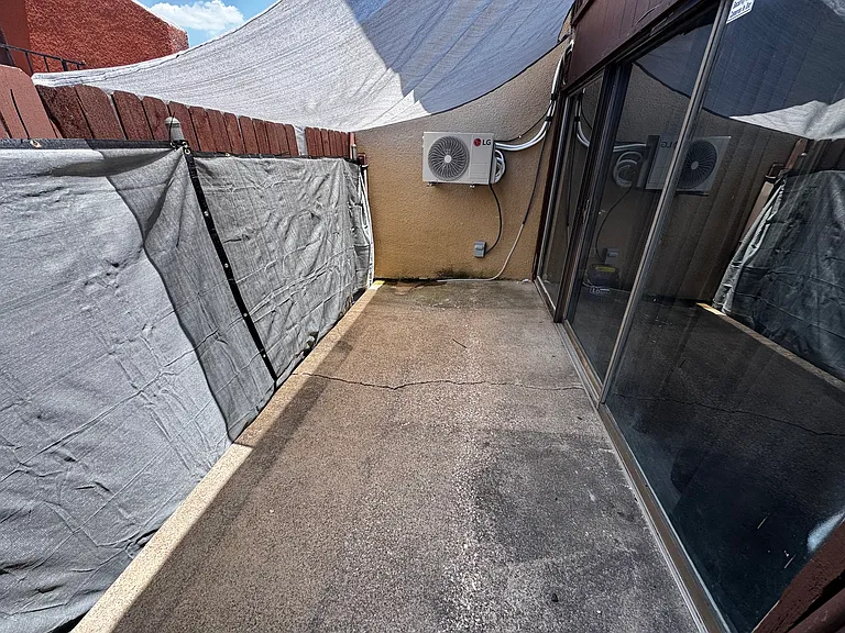Back shaded patio