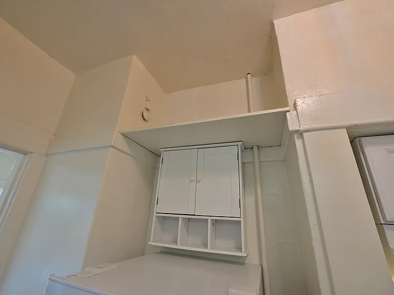 built-in storage shelf