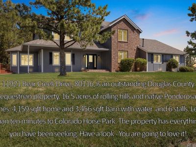 11921 Bear Creek Drive, Franktown, CO, 80116