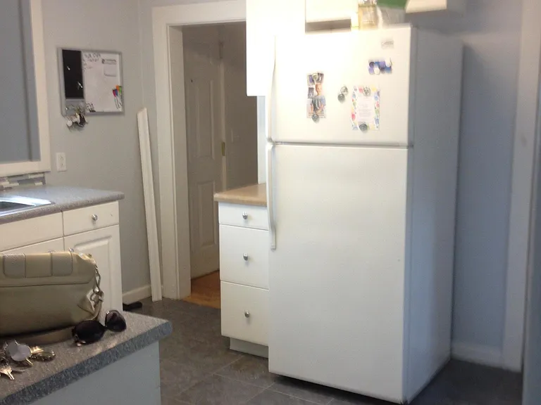 Kitchen with back door