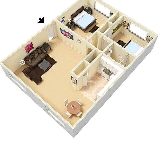 AudubonManor 2BD 1Bath 870sqft AudubonManor 2BD 1Bath 870sqft