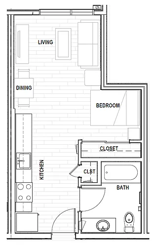 Floor plan Studio S2 2