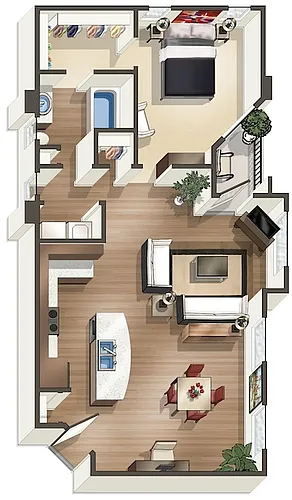Floor plan A1B-sm