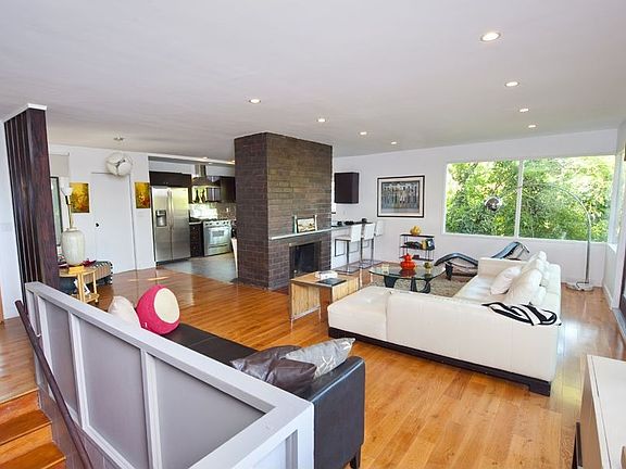 kitchen and living room