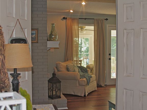 Double doors into den 