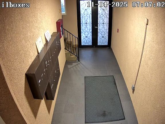 Mail Box Area and Front Entry