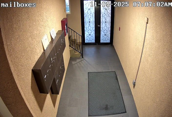 Mail Box Area and Front Entry