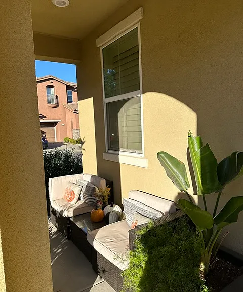 Covered front porch
