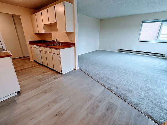 Living room, dining area, and kitchen