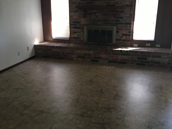 Living area with fireplace