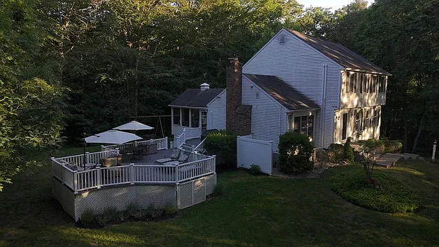 Backyard view - front
