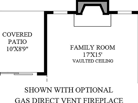 Optional Gas Direct Vent Fireplace