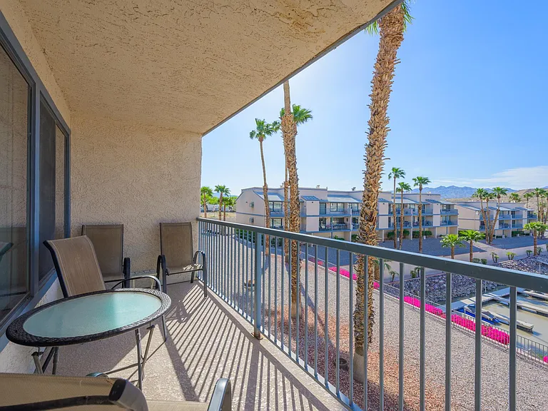 Balcony overlooking the Marina