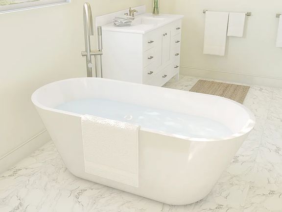 Primary bath freestanding tub