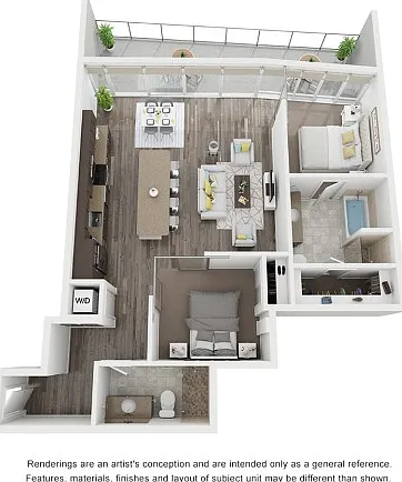 Two bedroom floorplan Two bedroom floorplan