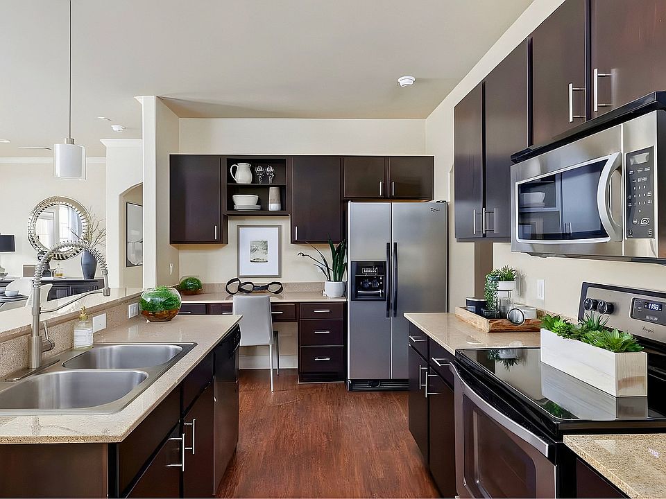 Model Kitchen with Stainless Steel Appliances