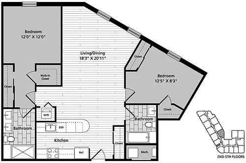Floor plan D4 Renovated