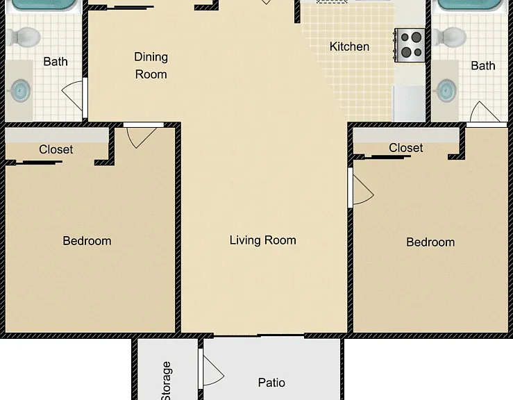 Plan C Floorplan Diagram