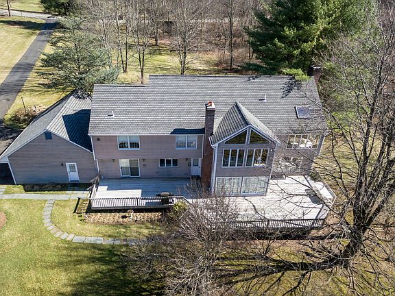 Rear aerial view of home