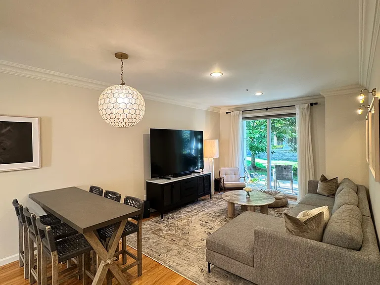 Open living room/dining