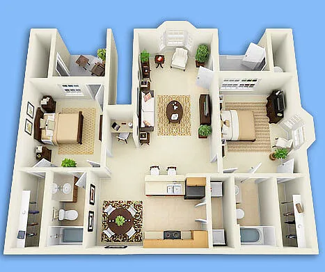 Floor plan The Teche